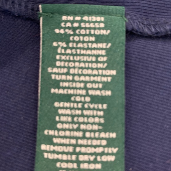 NWT Ralph Lauren Navy Boat Neck Shirt - Picture 8 of 8